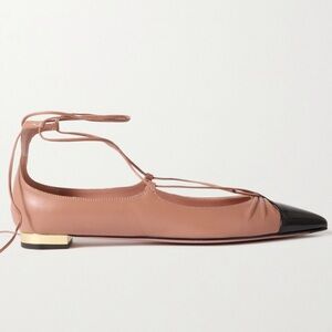 Aquazzura Gabi Laced-Up Flats